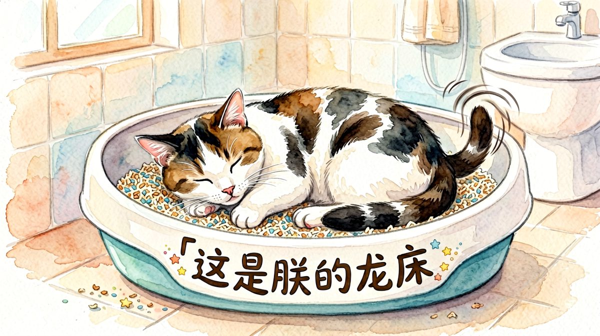 猫砂盆才是最高级的寝宫
