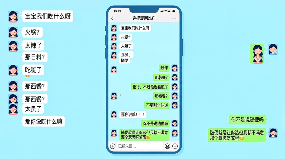 '随便'是情侣间最深的陷阱，没有之一