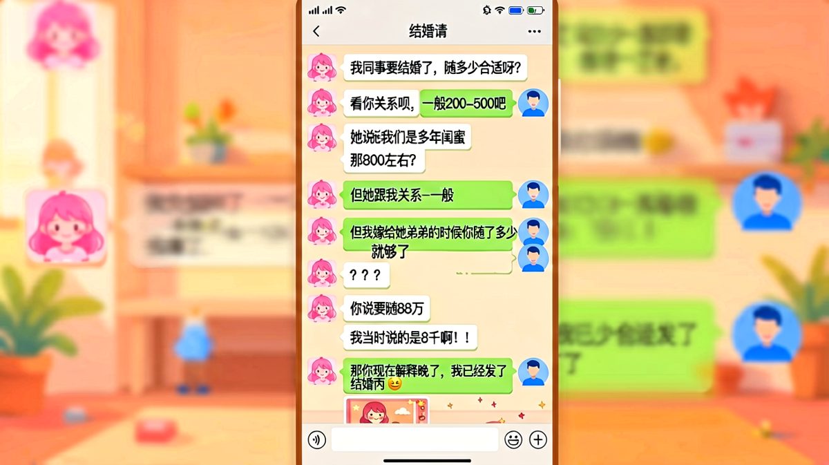 随礼8千还是88万？这误会大了