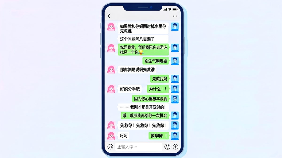 送命题：我和你妈同时掉水里先救谁