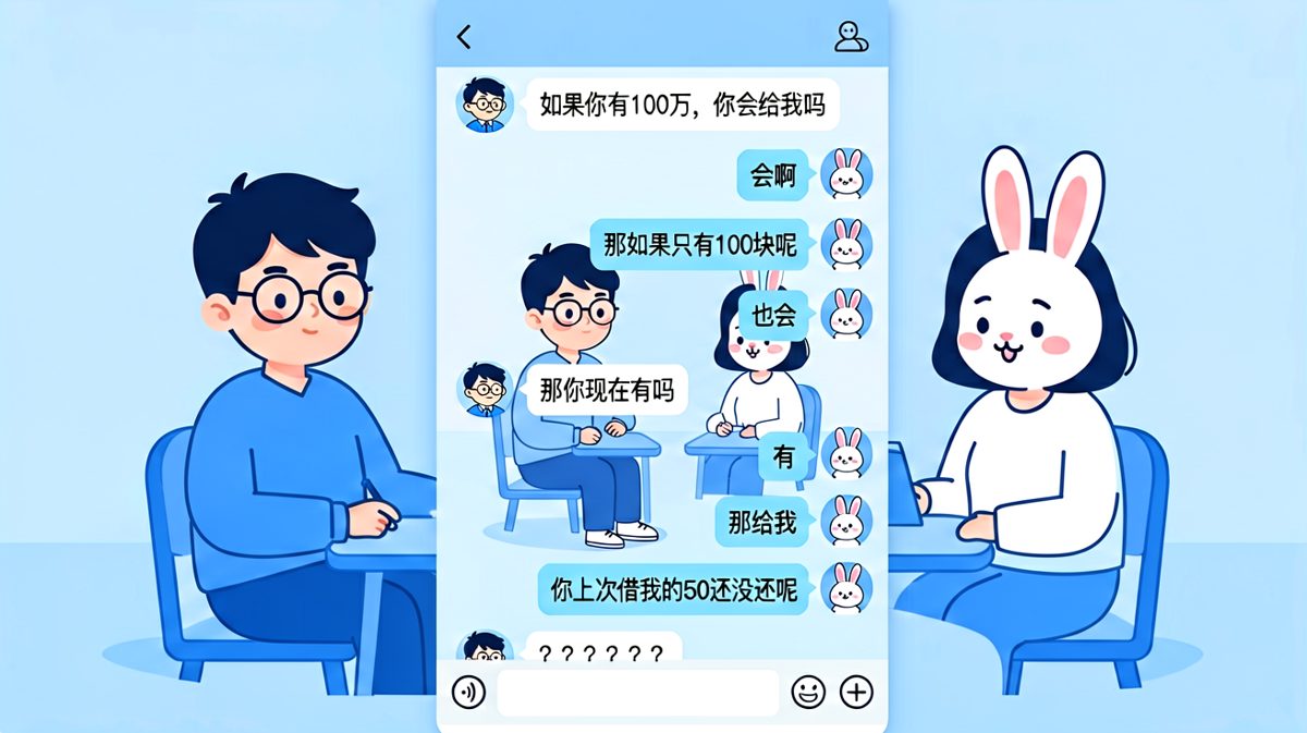 借钱陷阱反被套路，算账算到头上去了。