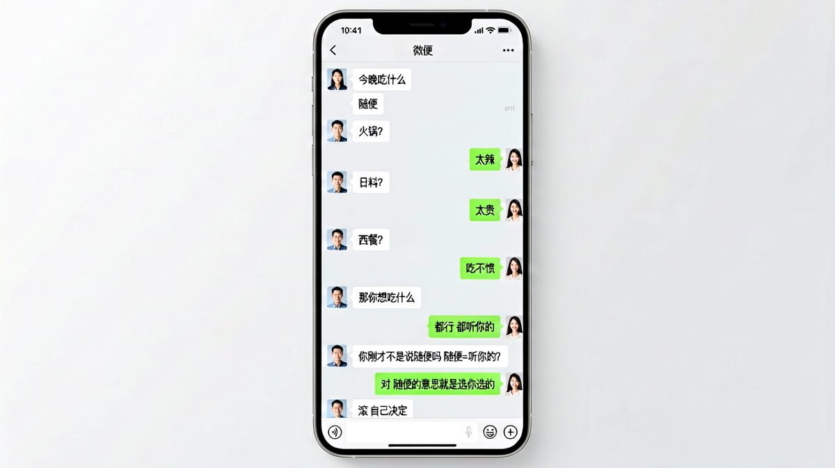 '随便'是情侣间最难的阅读理解题