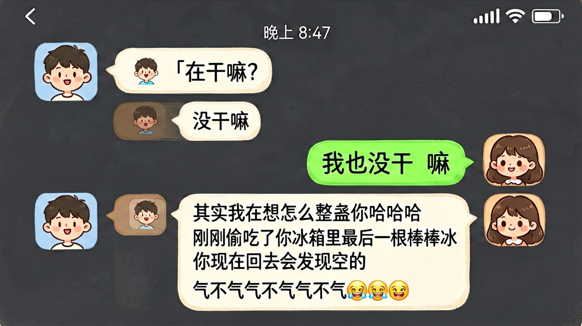 「我也没干嘛」——然后她开始疯狂输出整蛊小作文