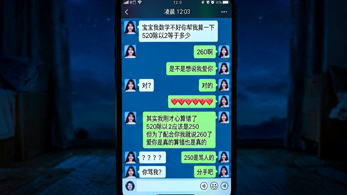 情话变车祸现场——250这个数字毁了一切