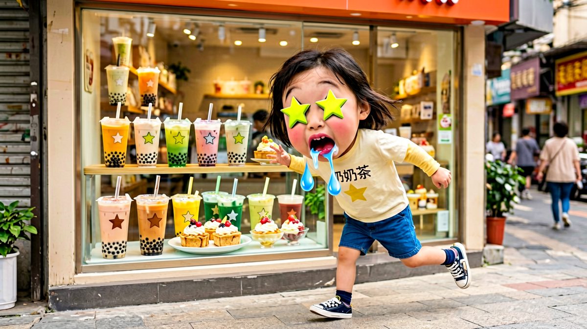 路过奶茶店……好香啊……