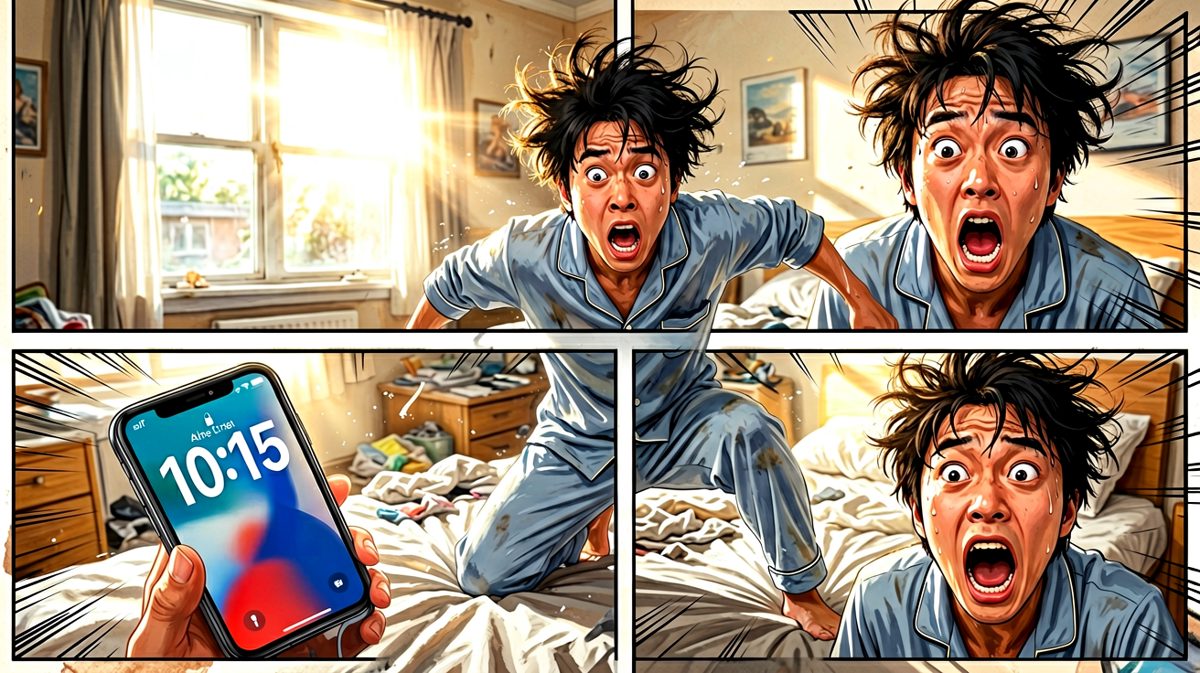 睁眼一看——迟到两小时！