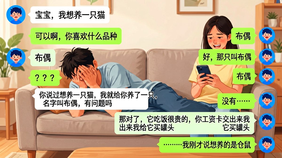 【物种错乱】他说想养猫，她给他安排了一只叫'布偶'的仓鼠