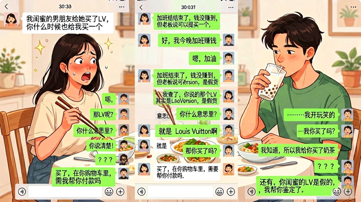 【真假LV】他用一罐奶茶化解了一场奢侈品危机