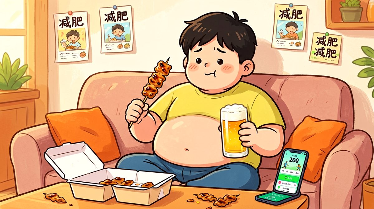 吃饱了才有力气减肥，明天再说吧！