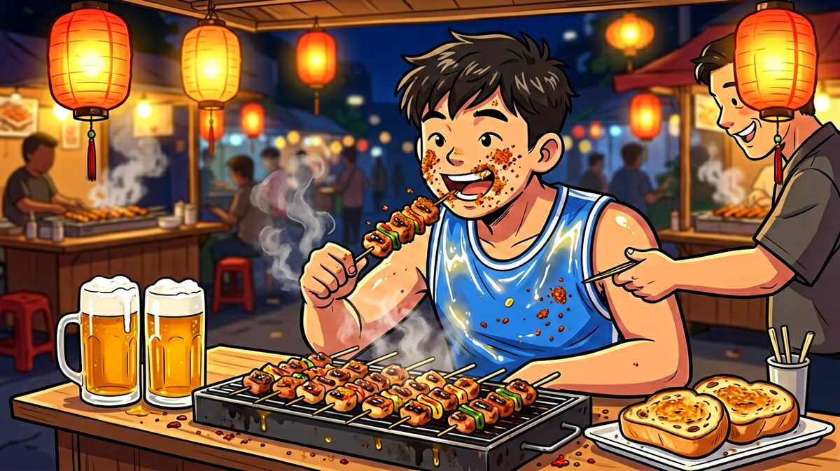 第四格：减肥？不存在的，先吃饱再说！