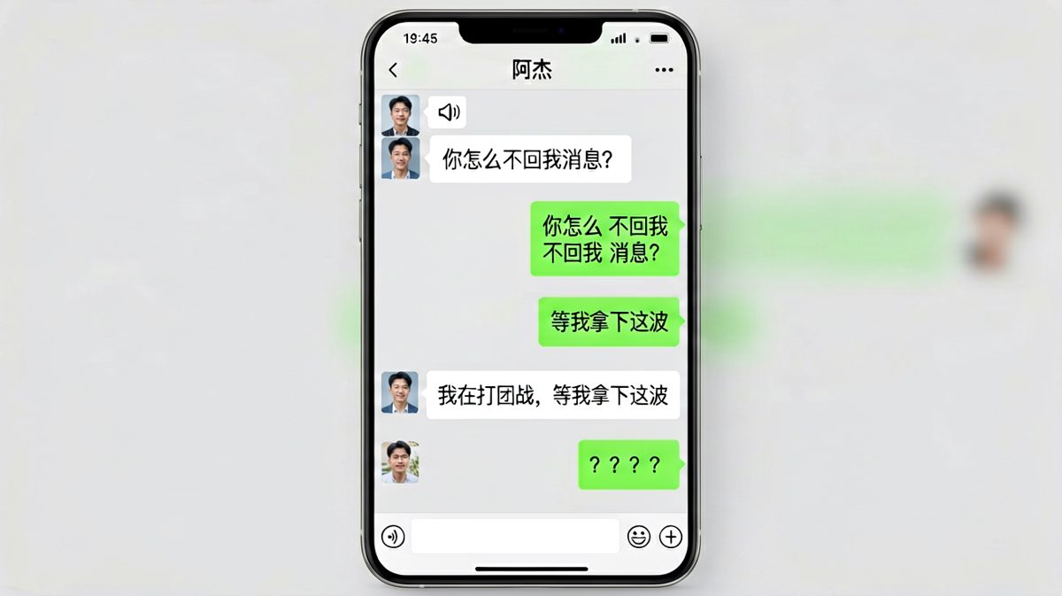 「我需要冷静一下」——结果是游戏团战，不是冷战。
