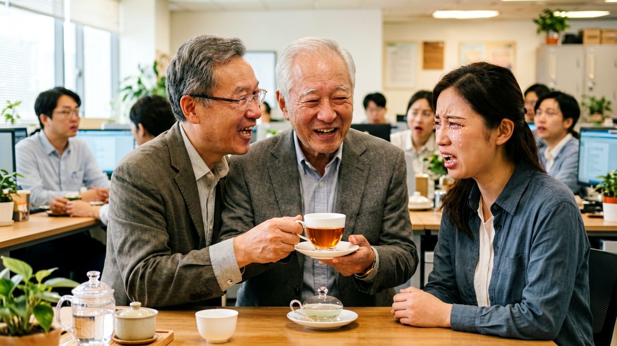 老板：「在我心里，你早就是我的家人了。」员工：「谢谢老板……」老板：「所以这个周末全家一起加班吧，不用请假的。」