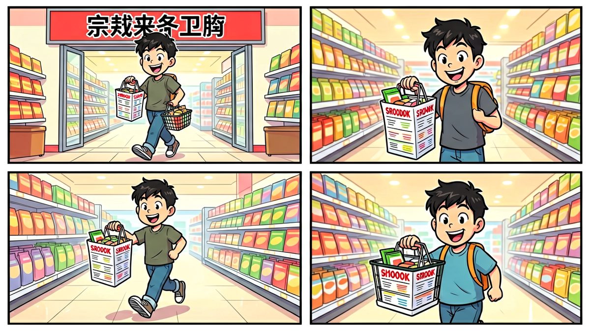 信心满满进超市，我要理智购物！