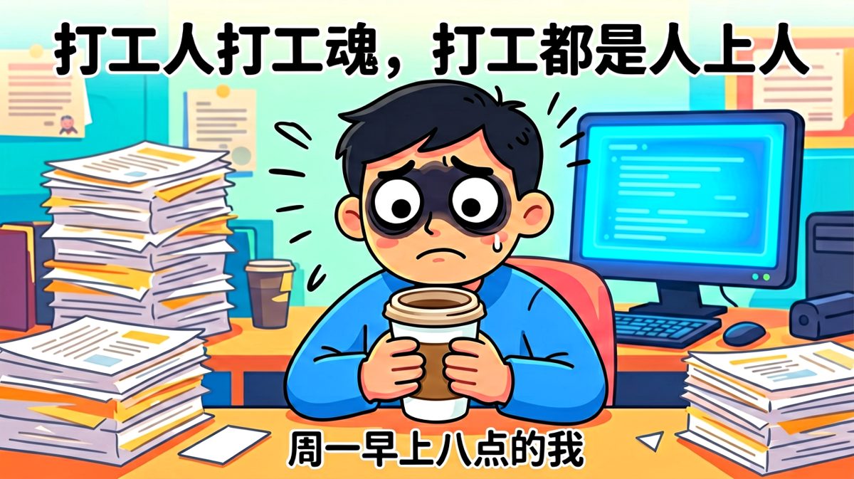 经典打工人怨念合集，周一早晨的灵魂暴击