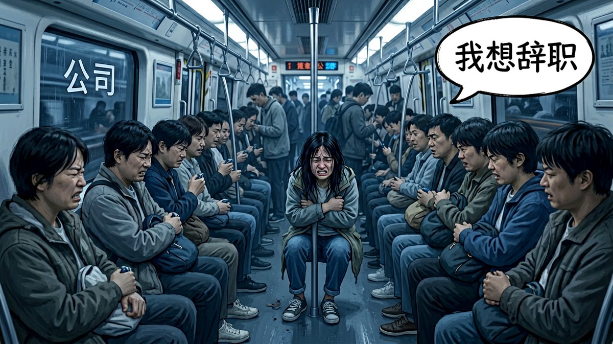 每天挤地铁的姿势，比上班表演才艺还努力