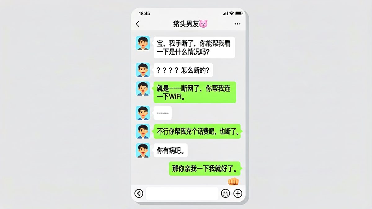 土味情话反被拳头制裁的一天