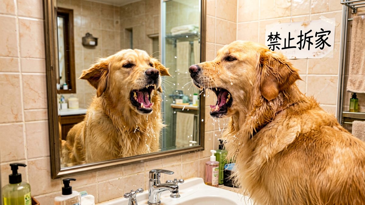 镜子：你凶什么？你凶我自己。