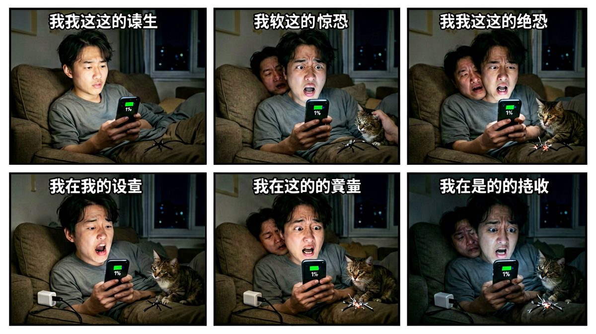 手机没电的那一瞬间，世界末日了