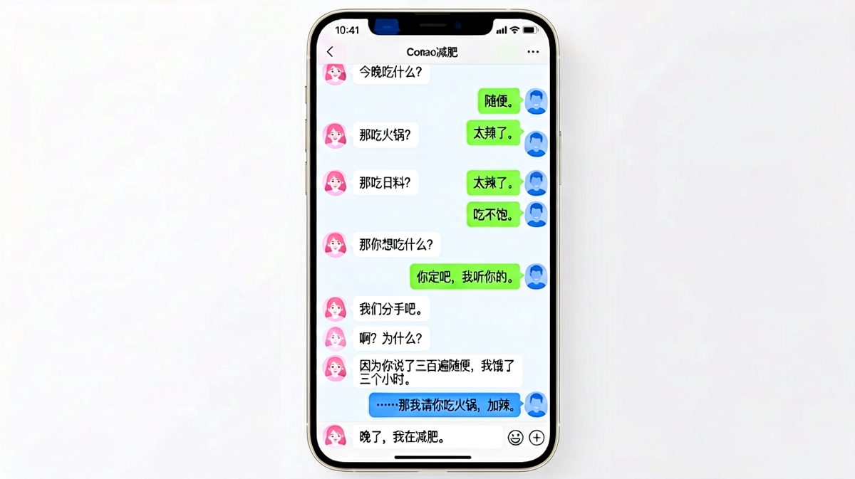 随便是最难的回答——三个小时饿出来的分手危机