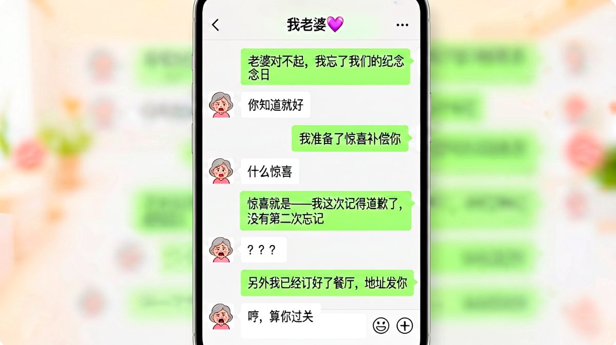 忘纪念日后靠极限操作化险为夷。