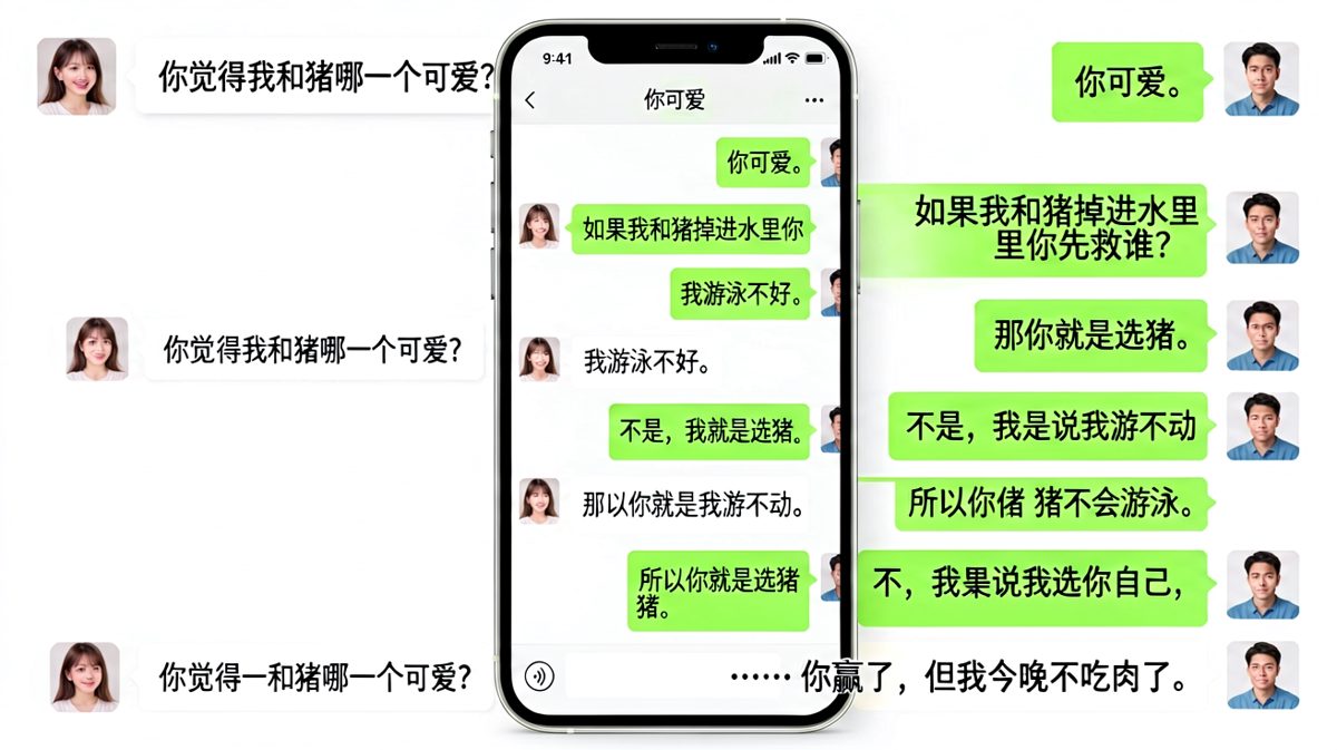 送命题连环套最终以自断后路收场的对话
