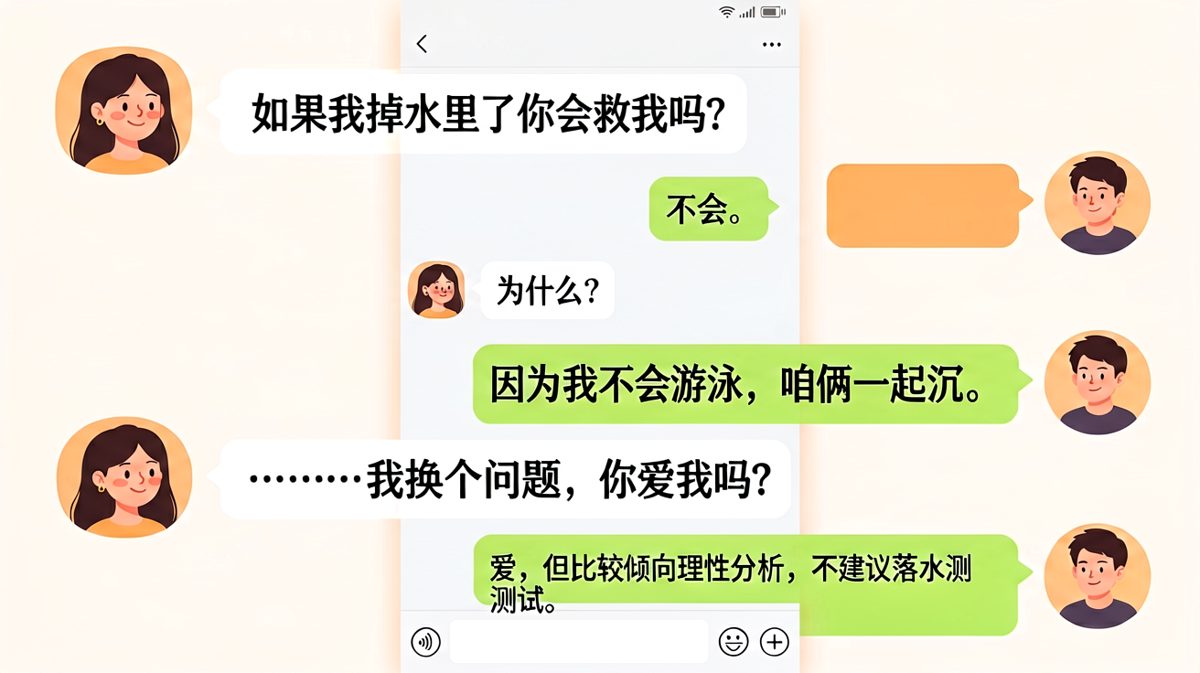 理性男生的浪漫——连表白都要附带安全免责声明。