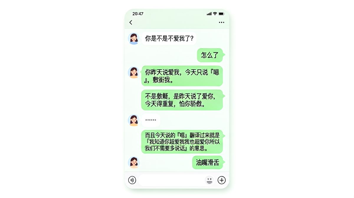 敷衍的最高境界是甜