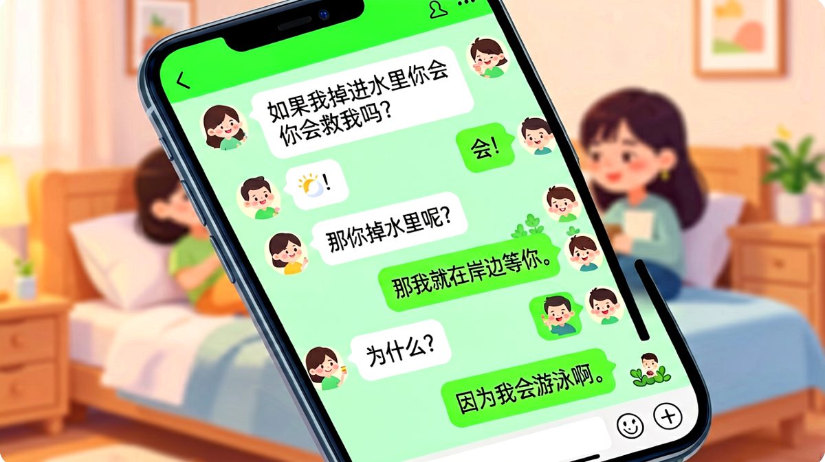 我游泳比你强，所以岸上等你