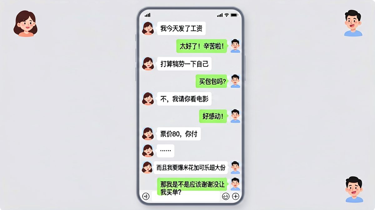 发工资请你看电影，结果电影票是你出