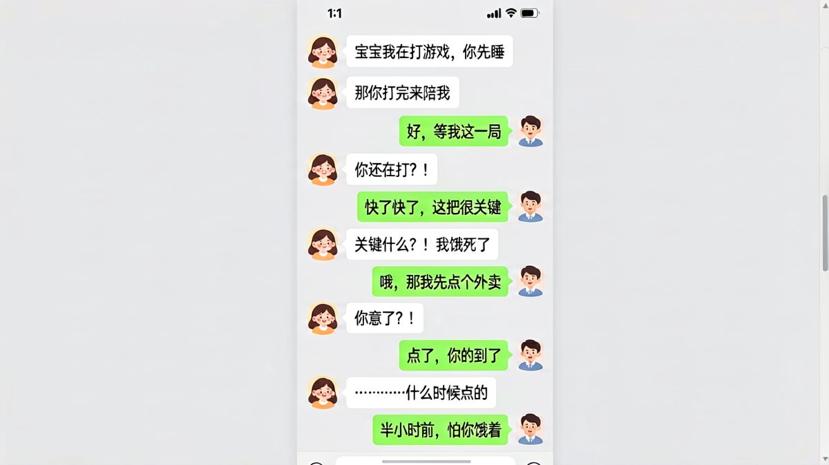 游戏打一半突然点外卖，暖男还是坑货？