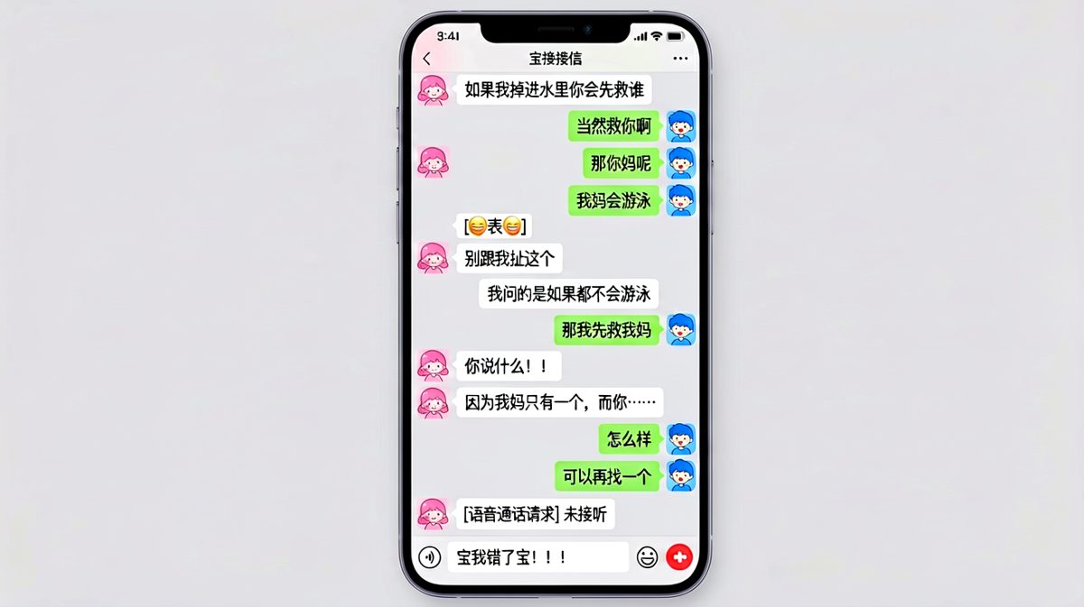 「可以再找一个」——直男的终极大招是坦诚