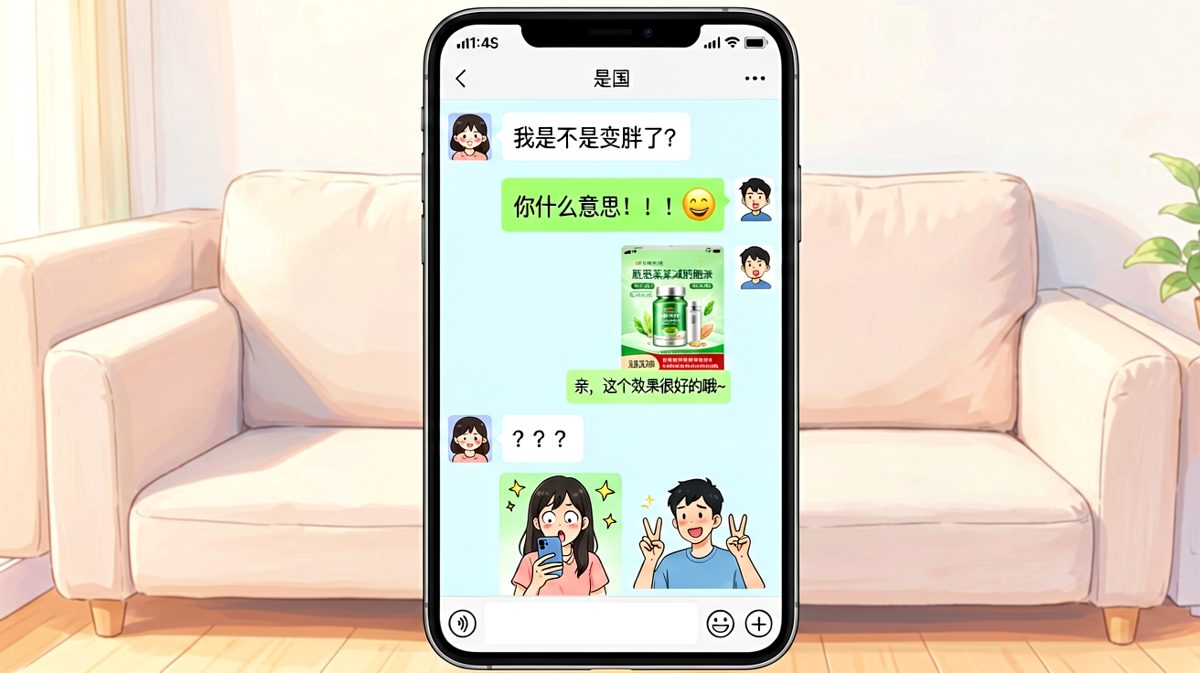 求生欲测试秒变求生不得，男生发来减肥广告堪称灵魂暴击。