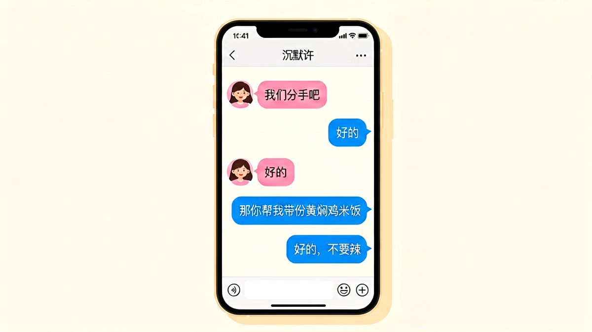 女生假装提分手，其实只想让男友带饭
