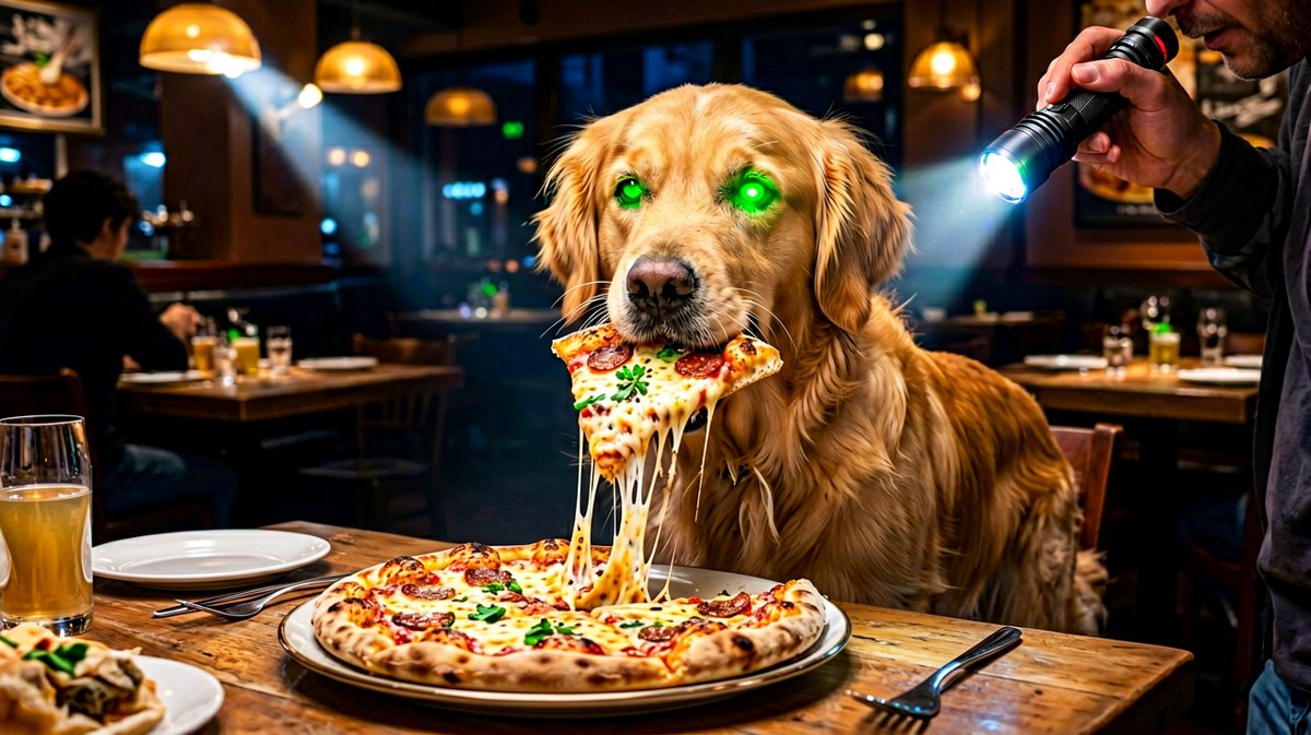 不是我吃的！是比萨先动的手！