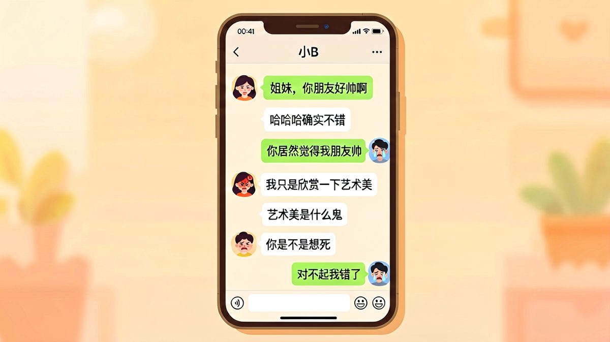 夸闺蜜闺蜜对象帅，求生欲当场拉满翻车现场