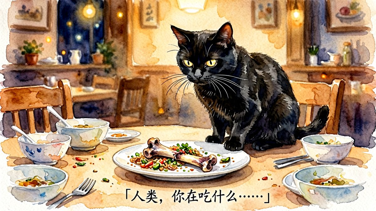 这眼神，仿佛在说「你饿着我是吧」。