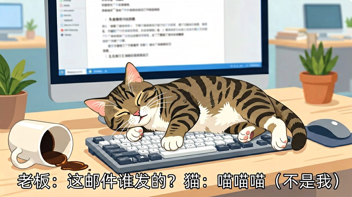 猫：我的职责就是让你交不了差。