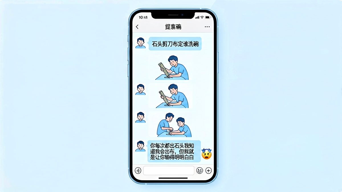 表面上是公平猜拳，实际上是女生的终极PUA现场。