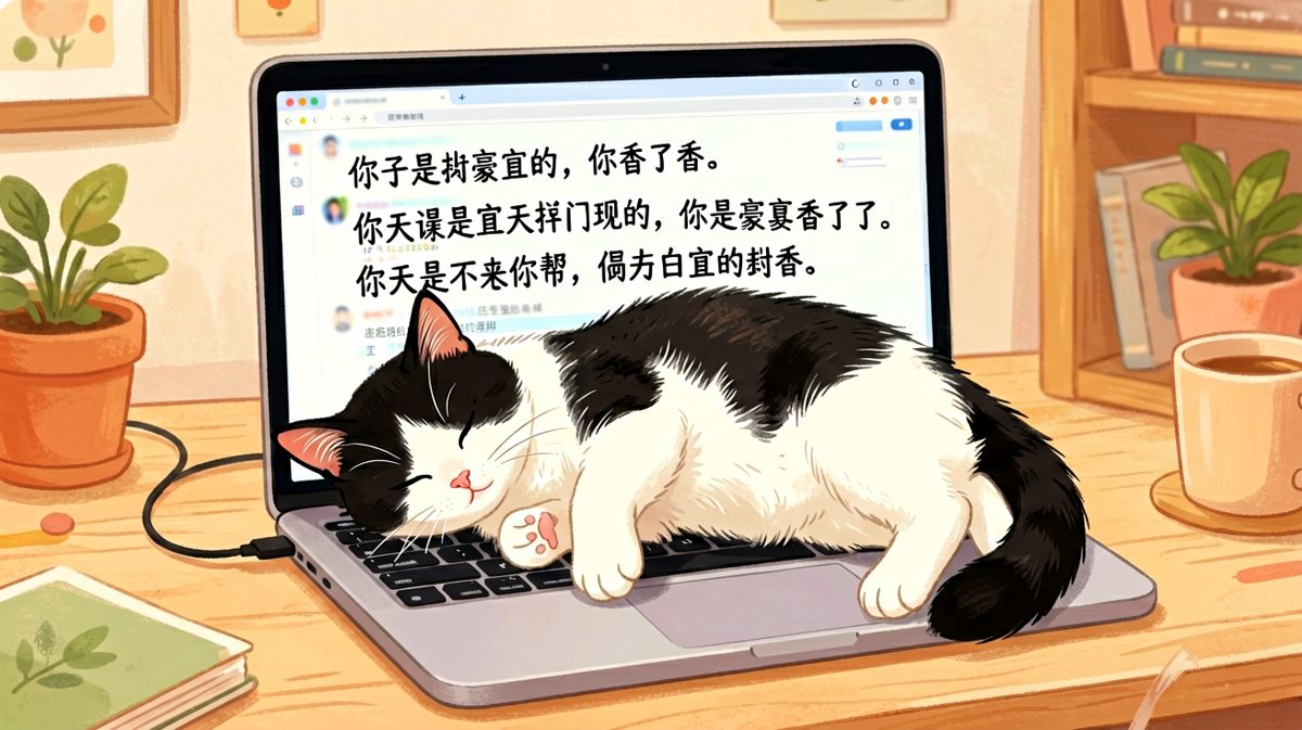 猫咪：本喵在此批阅，谁敢打断我睡觉？