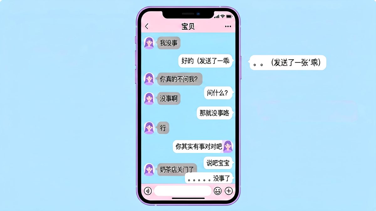 '我没事'的正确打开方式：绕了一大圈，原因是奶茶店关门了