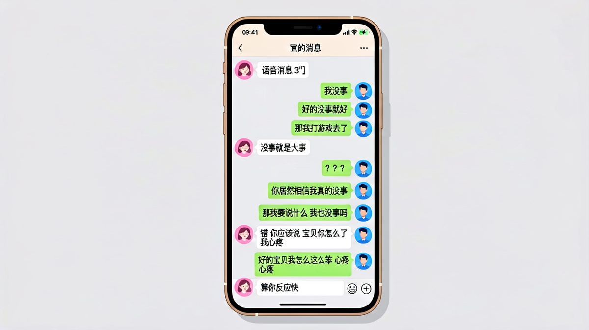 「我没事」是情侣间最高级别的语言密码