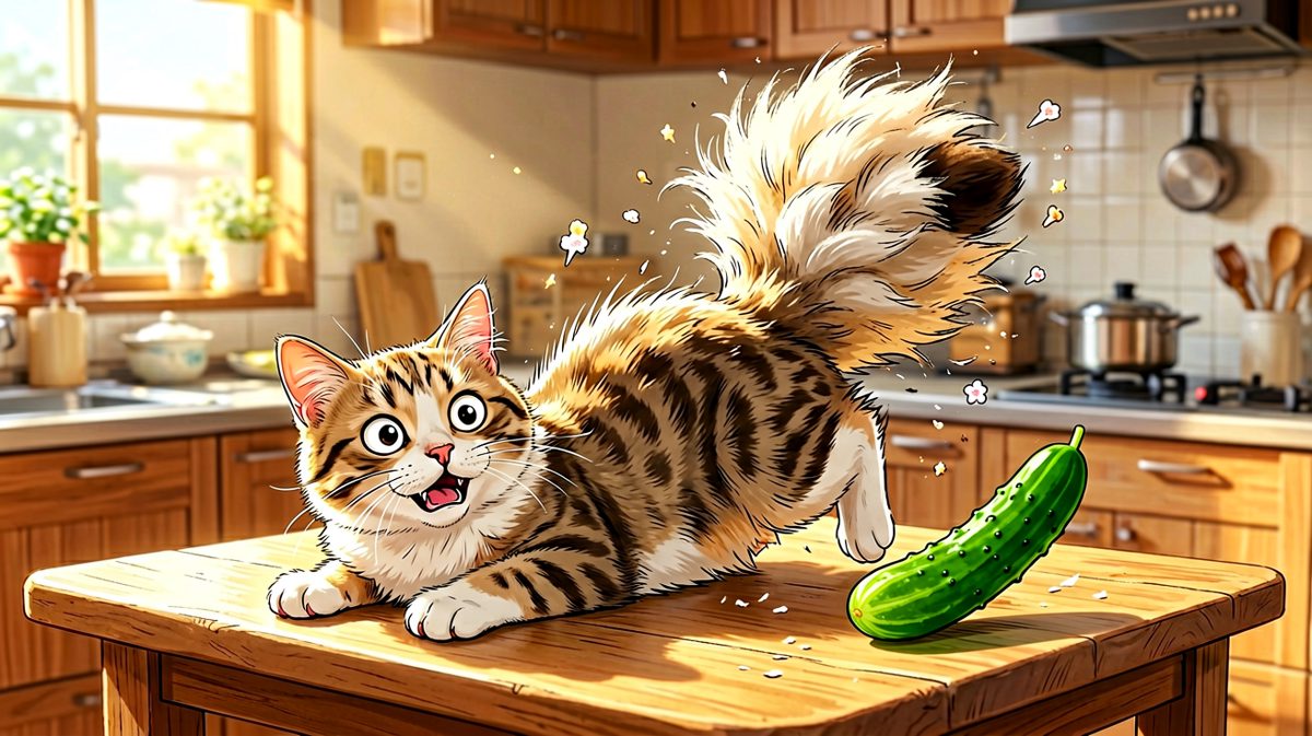 我堂堂猛兽，竟然被一根绿色蔬菜吓得飞起来？！