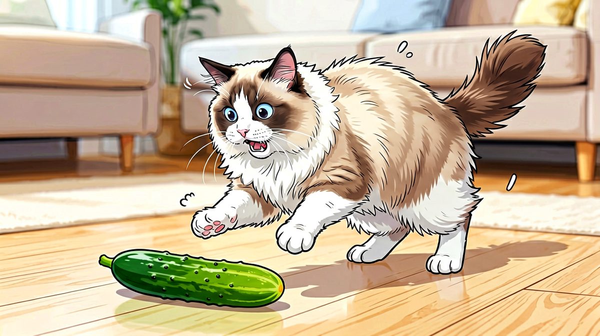 猫咪：这个绿色怪兽居然敢出现在我的地盘！