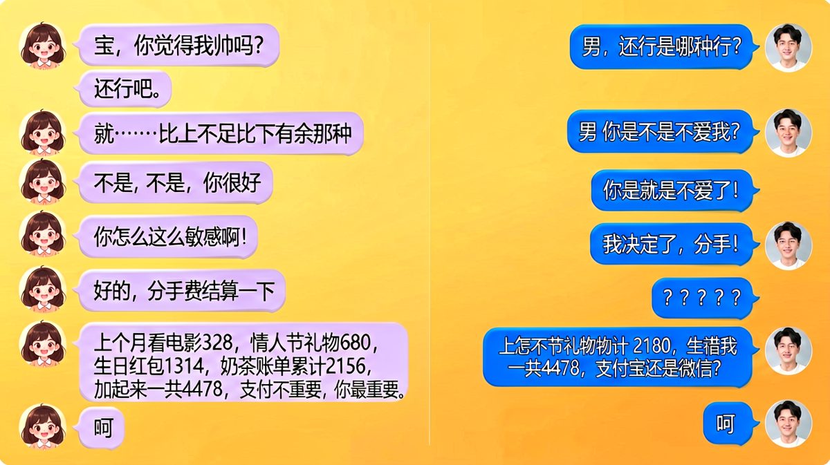 一句「分手」换来四位数账单