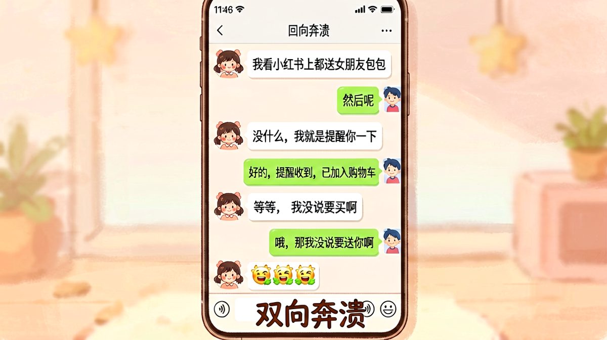 你提醒我送包，我提醒你别买，谁也别想赢