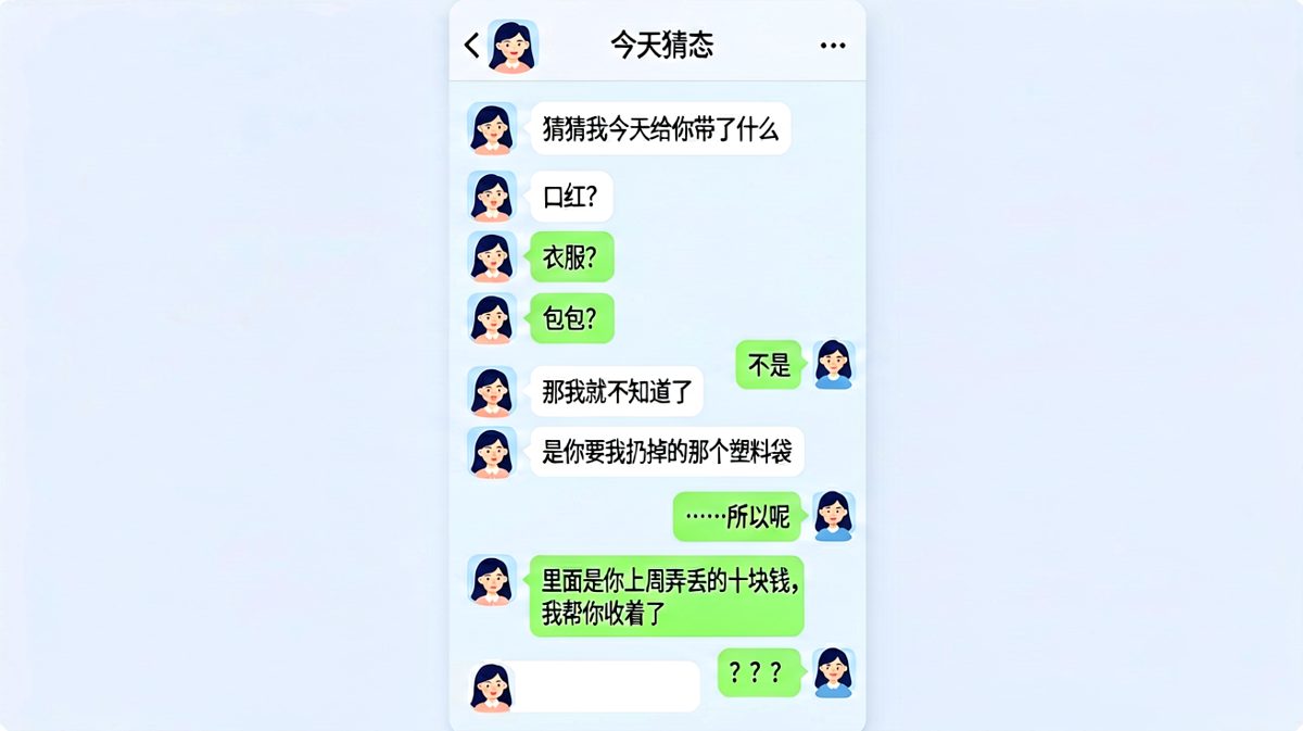 精心准备的惊喜原来是失而复得的十块钱