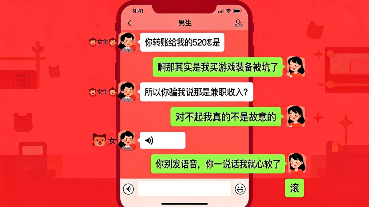 把生活费说是兼职收入，翻车现场