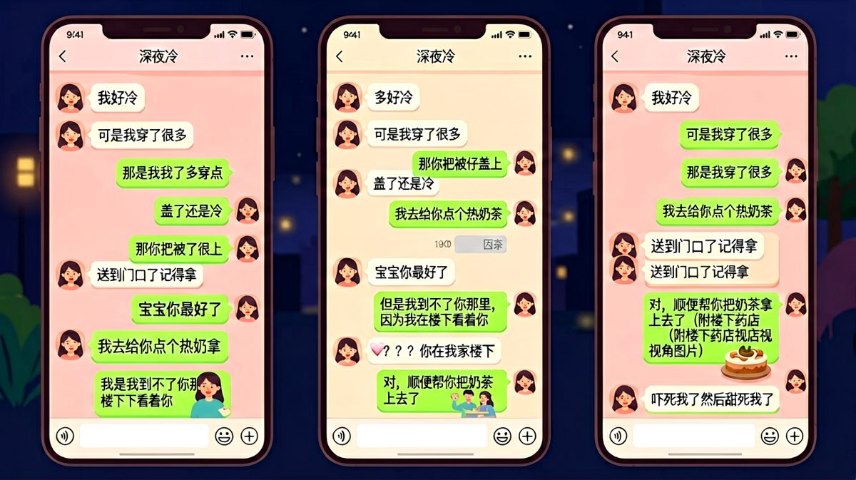 半夜说冷被他用行动暖到的社牛男友
