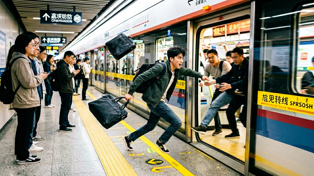 等等——我的地铁！！