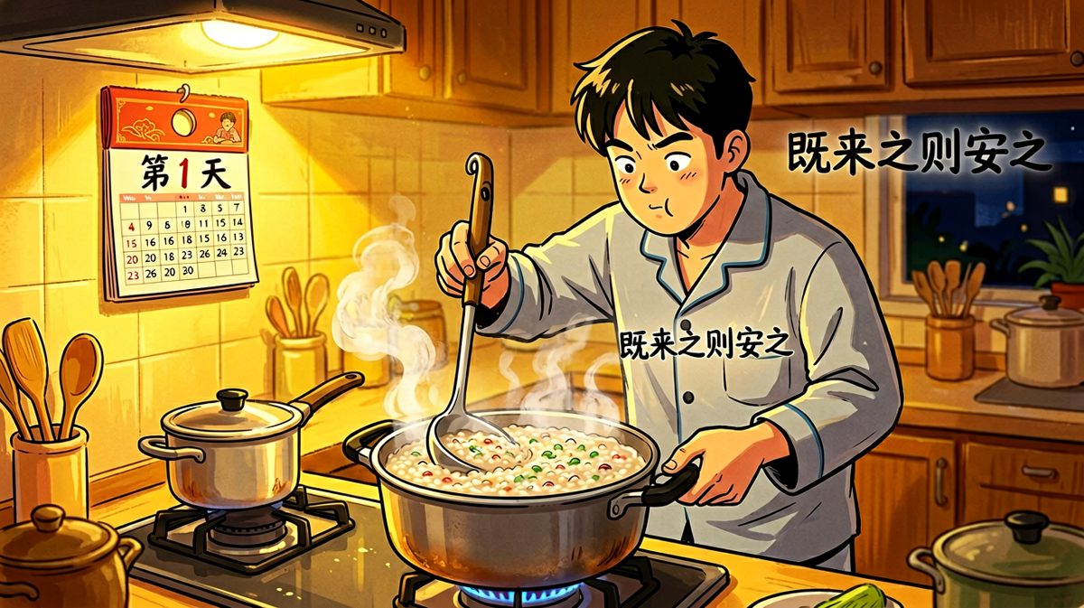 阿明决定坚强，用巨勺继续过日子